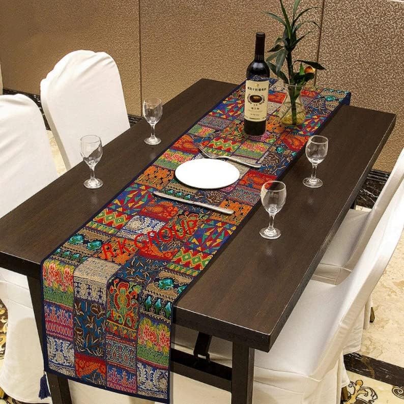 Shakdeco Table Runner para Dinning Table Decor Pano Bordado Tabela de jantar Tano