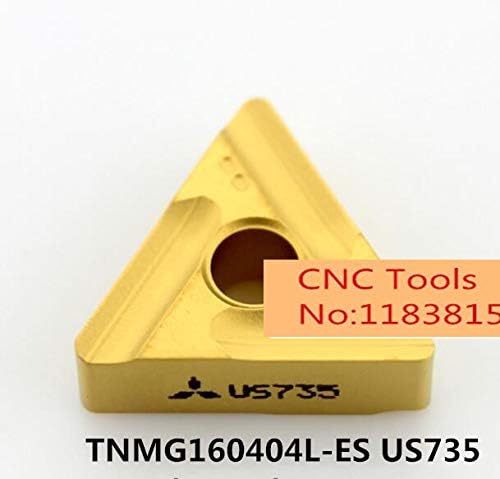 FINCOS TNMG160404L-ES/TNMG160404R-ESE/TNMG160408L-ESE/TNMG160408R-ESPEDENTES US735, inserções de carboneto para girar a barra de ferramentas-:::