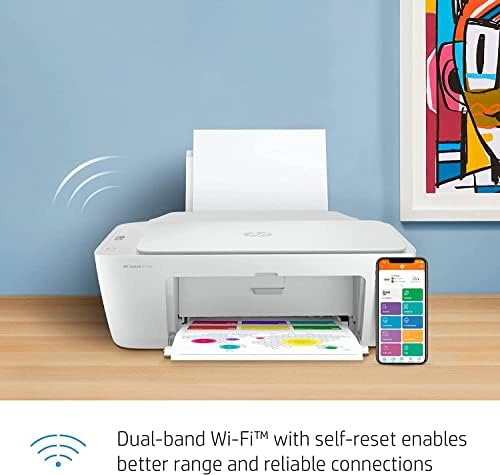BOOLS H-P DeskJet 2752E Sem fio Allin-One Color Jet Printer para casa, escritório, impressão, cópia, varredura, sem
