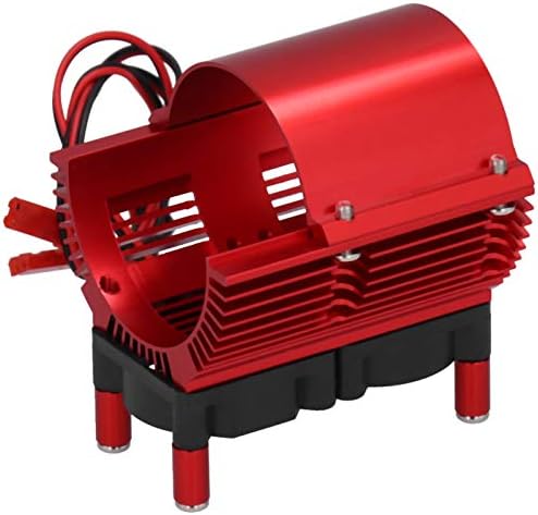 VGEBY RC Motor Heat Wet, capa de resfriamento de dissipador de calor com ventilador duplo para 1/8 1/10 RC Car 40−43mm Motor Model Model Acessório