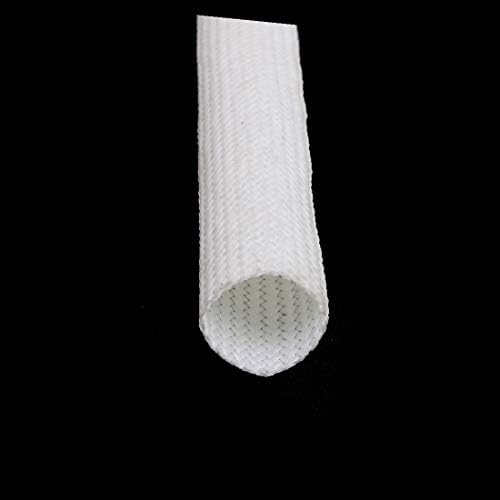 X-dree fibra de vidro retardador de isolamento autoextindo mangas 10mmx5m branco (manguitos aislantes autoextinguibles de