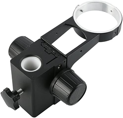 Microscópio estéreo preto Koppace KP-A1-25M Microscópio de foco na coluna do suporte de foco de foco de 25 mm Diâmetro de lente 76mm Microscópio de foco