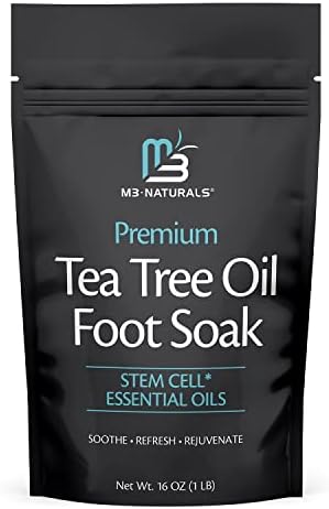 O óleo da árvore do chá Epsom Salt Pedicure Feot com óleo de coco e banheiro para os pés do pé da célula de coco Torno dos atletas