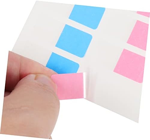 STOBOK 6 Conjuntos em marcadores documentos de plástico guias reutilizáveis ​​marcação de etiqueta Classificação de anotação Livro da página Auto-ferramenta adesiva adesiva Divisor guia de arquivo auto-adesivo