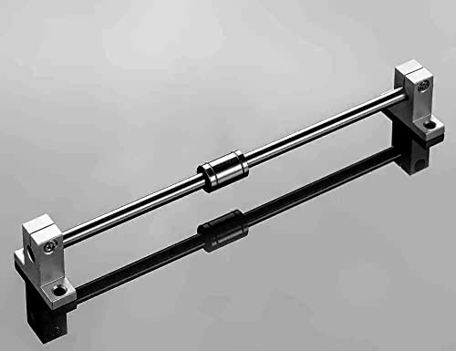 Rolamentos de esferas lineares de Hipicco, LM6UU 6mm Bucha linear Bucha de borracha de borracha dupla de borracha peças de eixo de haste de haste para a máquina CNC 3D Pacote 12 pacote