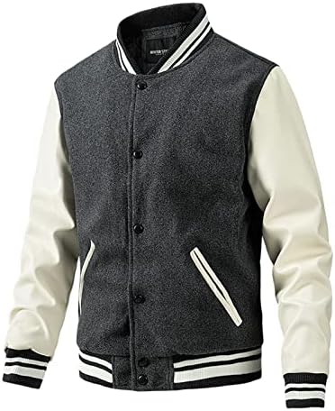 Jaqueta de couro ADSSDQ para homens, plus size size de camiseta fofa homens de manga comprida capa com capuz grossa
