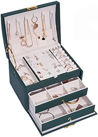 Organizador de joalheria GSDNV Brincos de colar portátil Ringos de jóias armazenamento de embalagens de caixa de jóias