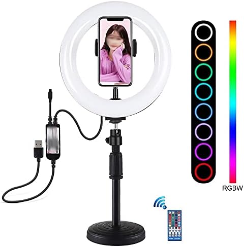 Rtbbyu 7,9 polegadas Selfie Ring Light com suporte móvel Stand para Tiktok Video Photography LED Ring Light Kit Live Broadcast