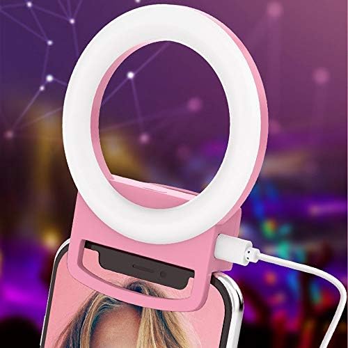 Lhllhl LED Selfie Ring preenche a luz de lâmpada de anel de LED móvel diminuído para vídeo de maquiagem ao vivo