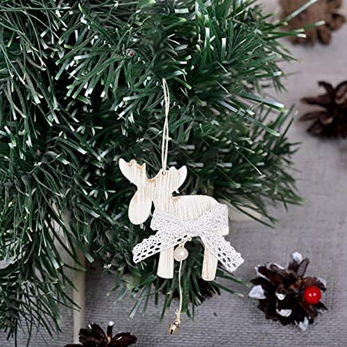 XIOS Decoração de Natal 2022 Laca de Natal Branco Amor Árvore de Natal Pingente de Natal Acessórios Decorativos
