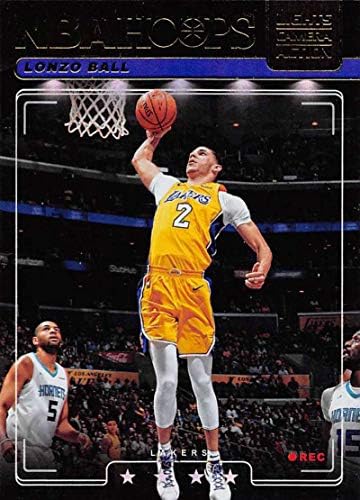 2018-19 NBA Hoops Lights Câmera Ação Holo 11 Lonzo Ball Los Angeles Lakers Cartão de basquete oficial Panini