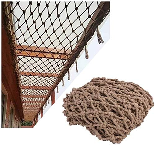 Decoração de rede de corda rzm, corda de cânhamo Stações da rede de segurança da varanda de varanda escalada no trailer de carga