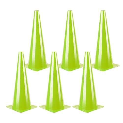 Cones de tráfego de 18 polegadas, cones de estacionamento de segurança de plástico, cones de marcadores de campo de agilidade para treinamento de futebol de basquete de futebol, atividade esportiva ao ar livre e eventos festivos