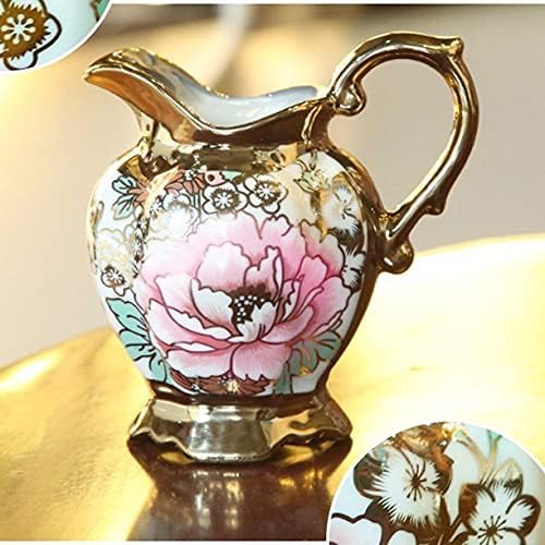 Cujux Coffee Cups Definir canecas de cerâmica Placas de porcelana Poons Pot Sugar Bowl Tarde Teaware de chá