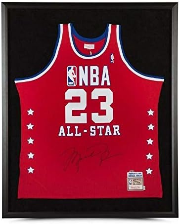 Michael Jordan autografou emoldurado 1989 Mitchell & Ness All -Star Jersey Bulls Uda - Jerseys autografadas da NBA
