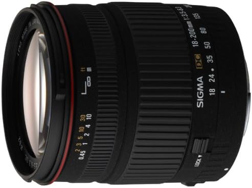 Sigma 18-200mm f/3,5-6.3 lente DC para câmeras Minolta e Sony Digital SLR