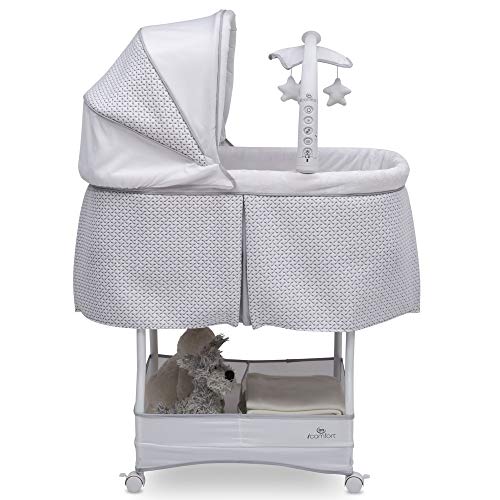 Serta ICOlfort-Free-livre de vidro automático Bassinet de cabeceira-berço portátil apresenta movimento silencioso e suave