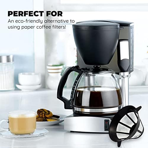 Preencha a cesta de filtro de café reutilizável para a maioria das cafeteiras, Black & Decker, Regal & Procter Silex Coffee Hands