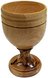 Comunhão Holy Wine Cup Chalice Goblet de madeira de oliveira