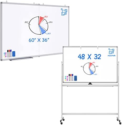 Branco magnético grande, maxtek 60 x 36 placa de apagamento a seco dobrável e rolando placa branca 48 x 32 polegadas quadro branco