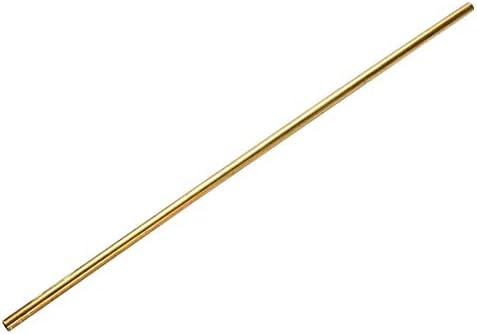 Yuesfz Brass Tubo Ferramenta Peças de hardware de cobre redondo Diâmetro externo 10mm comprimento 50cm/19,68 polegadas 1pcs haste de latão
