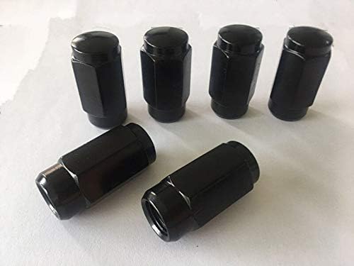 20pcs 1,87 Black 1/2 -20 UNF Wheel Nuts Fit Fit 1987 Ford F-150 pode caber nas jantes OEM, o comprador precisa revisar a especificação