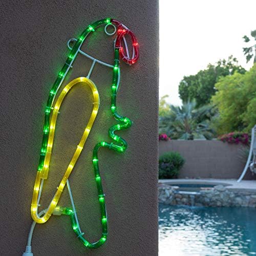 Green Longlife Ming's Mark Inc 8080123 LED ROPE Light Parrot 18