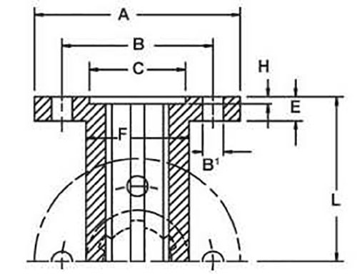 KB32 Bucha de spline métrica amétrica Tipo B, perfil KN 32x38, aço C1045, DIN 5463, 80 mm de diâmetro externo, círculo de parafuso de 65 mm, diâmetro do parafuso de 8,5 mm, diâmetro de manga 50 mm, 60 mm de bucha