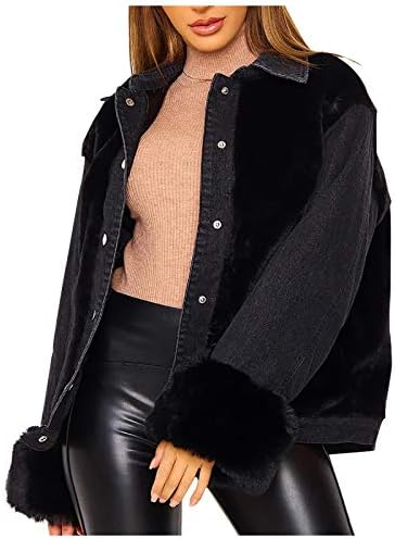 Jaqueta de manga longa prdecexlu para mulheres legais noite de Natal de tamanho grande de casacos de retalhos