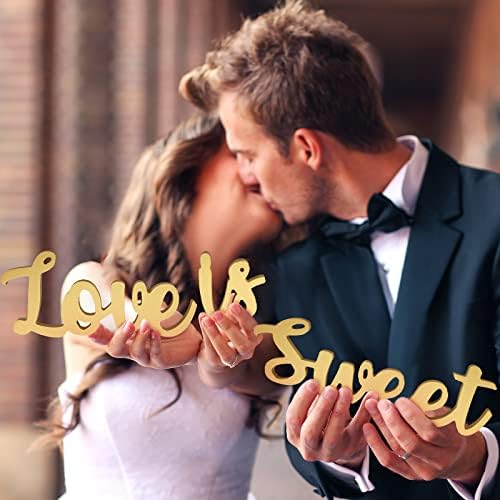 Love Is Sweet Table Decor Hollow Love Sign Sign Love Is Sweet Sign for Sobert Table Freestanding Love Wood Signo Love Is Sweet