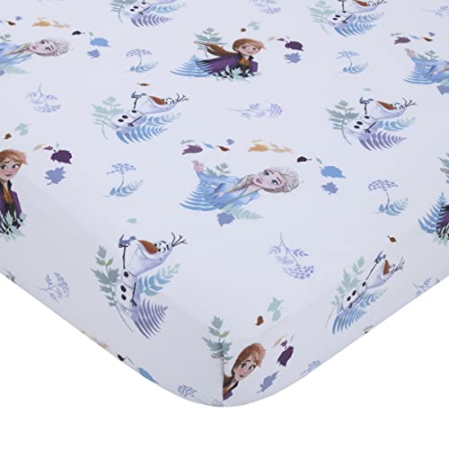 Disney Frozen 2 Nature é mágica Purple, azul e branco 4 peças CAMA CABE