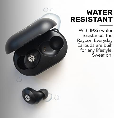 Raycon os fones de ouvido sem fio Bluetooth diários com microfones som de som de som de bluetooth fone de ouvido sem fio True sem