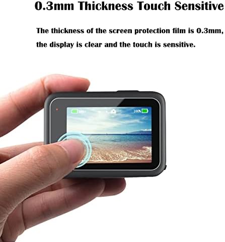 [9pcs] Protetor de tela para a GoPro Hero 11 10 9 Black, protetor de tela de vidro com temperamento extremamente