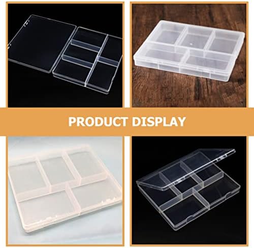 Cabilock Jewelry Stand Stand Jewelry Organizer Bandeja 4pcs Caixa de armazenamento de hardware transparente Caixa de armazenamento