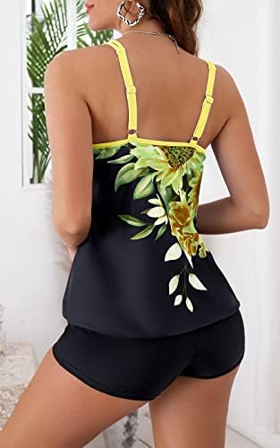 B2Prity Tankini Swimsuits para mulheres mais tamanhos de banho Tammy Control Controle de torso longa tampas de tampas com