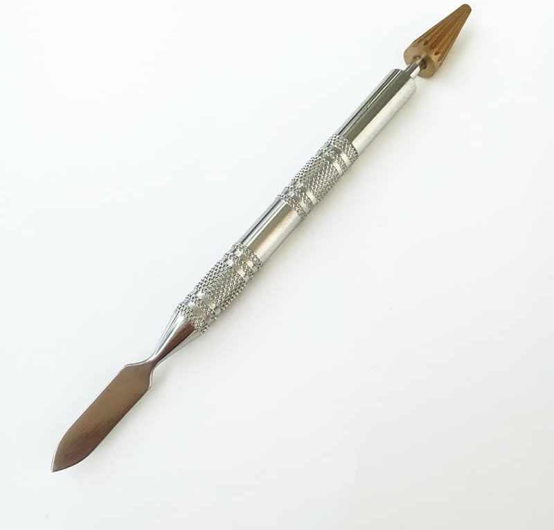 Pintura a óleo de borda Pen do lado duplo de couro diy ferramentas de artesanato de borda rolo de borda rolo de cola durável escova