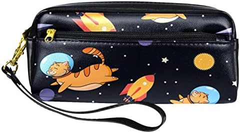 Caixa de lápis Guerotkr, bolsa de lápis, capa de caneta, bolsa de caneta, bolsa de lápis pequena, Planeta Espacial Cat