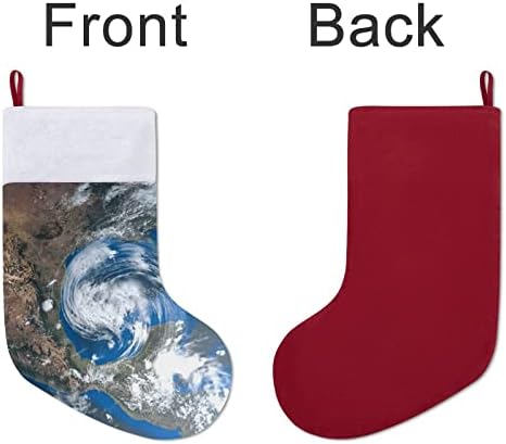 Furacão que se aproxima dos Estados Unidos Personalizou Christmas Stocking Home Chas Tree Fireplate Decorações penduradas