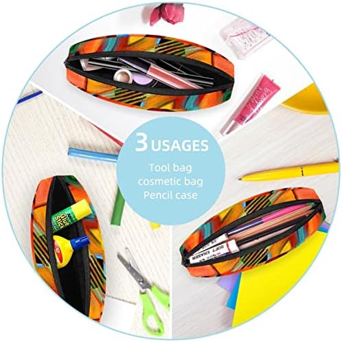 Tbouobt Makeup Bag Zipper Pouch Travel Organizador cosmético para mulheres e meninas, Música de arte abstrata de pintura a óleo