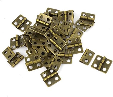 Aexit 40 PCS Roupas Cabides de bronze Tom de bronze Cupista rotativo Gabinete Janela da gaveta Portão Porta Buttide