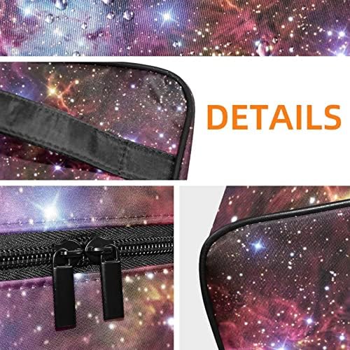 Bolsa de higiene pessoal, bolsa de cosméticos de maquiagem para homens, Universo Nebula Galaxy Space