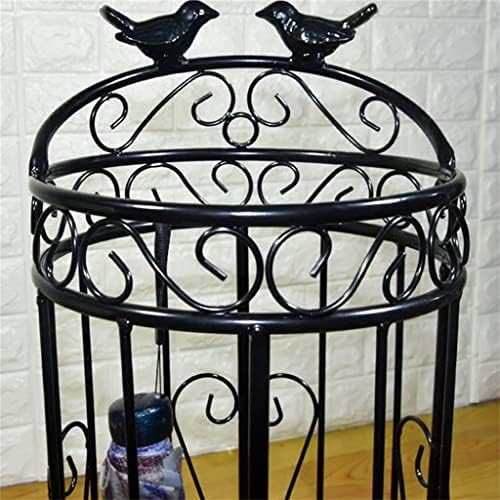 Dhdm Elegant Hollow Metal Umbrella Storage Rack Rack Home Hotel Bucket Umbrella Balde (cor: D, tamanho