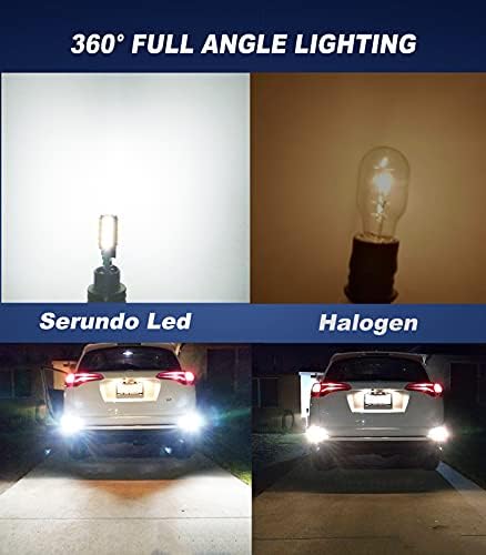 SERUundo Auto 912 921 Lâmpadas de backup de LED lâmpadas de alta potência 2835 27-SMD Erro livre T15 906 W16W Para luzes reversas