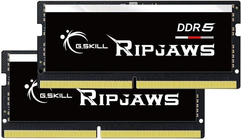 G.Skill RIPJAWS DDR5 SO-DIMM SERVIDADE 64GB 262-PIN DDR5 4800 CL38-38-38-76 1,10V MEMÓRIA DO CANAL DO CANAL F5-4800S3838A32GA2-RS