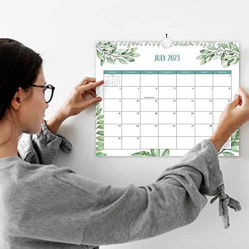 Calendário da parede da vegetação estética - vai até julho de 2024 - o calendário mensal perfeito para facilitar o