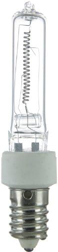 SUNLITE Q250/CL/E14/12PK 40674-SU Q250/CL/E14 250W Halogen único T4 Bulbos de base europeus 3800 lúmens, Dimmable, 2000 Hour Life, 100 Cri, Clear12 pacote 3200K, Branco neutro neutro