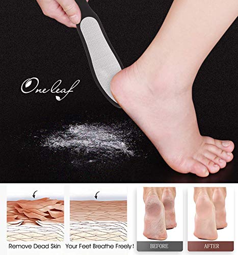 Oneleaf 2pcs Professional Pedicure Rasp Foot File Plus Pound Douco CLIPPER para unha grossa e encravada com unhas da unha/levantador/levantador