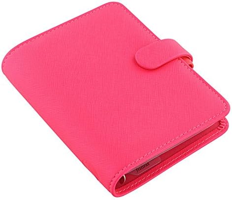 Filofax Pocket Saffiano Fluro Pink Organizador