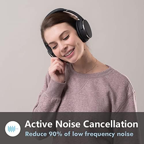 Srhythm NC25 Ruído ativo cancelando fones de ouvido estéreo Bluetooth 5.3, pacote Over-Ear