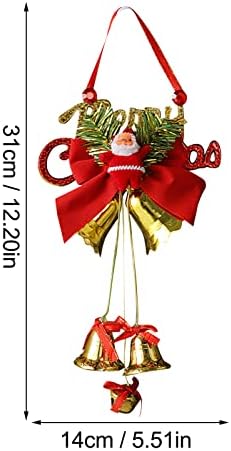 Decorações de Natal Ornamentos de pingente de árvore de Natal Bell Double Bell Layout Shop Window Holiday Products Swinging Car Dick